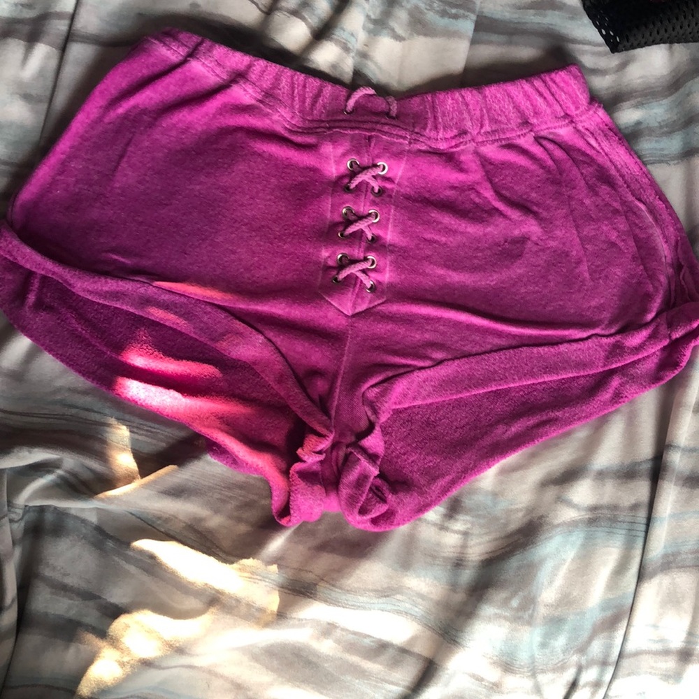 Purple shorts